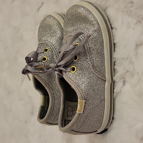 Keds Shoes Keds By Kate Spade Sparkley Silver Shoes Toddler Girl
